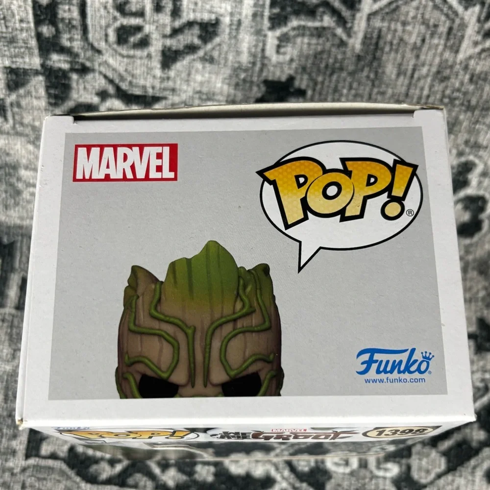 Funko Pop Marvel GROOT‎ As BLACK PANTER # 1398 NIB